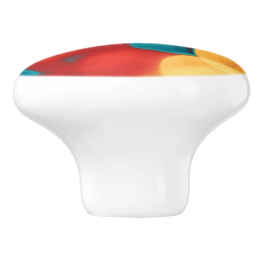 Summer Fruit Ceramic Knob. Keramische Knop (Zijkant)