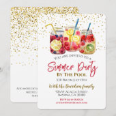 Summer Fruit Cocktail Pool Kaart (Voorkant / Achterkant)