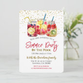 Summer Fruit Cocktail Pool Kaart (Staand voorkant)