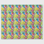 Summer Fruit, Food, Melon, Grappen, Perziken, Bana Cadeaupapier (Vlak)