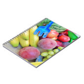 Summer Fruit, Food, Melon, Grappen, Perziken, Bana Notitieboek (Linkerzijde)