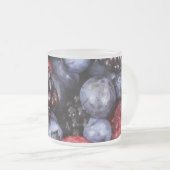 Summer Fruit Mixed Berries Close Up Photo Matglas Koffiemok (Voorkant rechts)