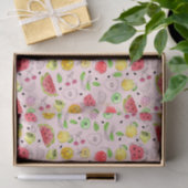 Summer Fruit Pattern | Lichtroze Tissuepapier (Geschenk)