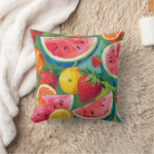 Summer Fruit Pattern Sierkussen (Deken)