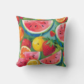 Summer Fruit Pattern Sierkussen (Voorkant)