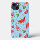 Summer Fruit Pattern Watermelon red tropical Case-Mate iPhone Case (Achterkant)