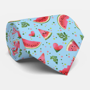 Summer Fruit Pattern Watermelon red tropical Stropdas