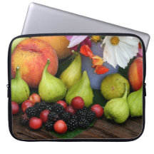 Summer Fruit Peach Figres Flower Electronics Bag