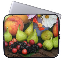 Summer Fruit Peach Figres Flower Electronics Bag Laptop Sleeve