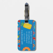 Summer Fruit Pool Floats - Blue Water Bagagelabel (Achterkant verticaal)