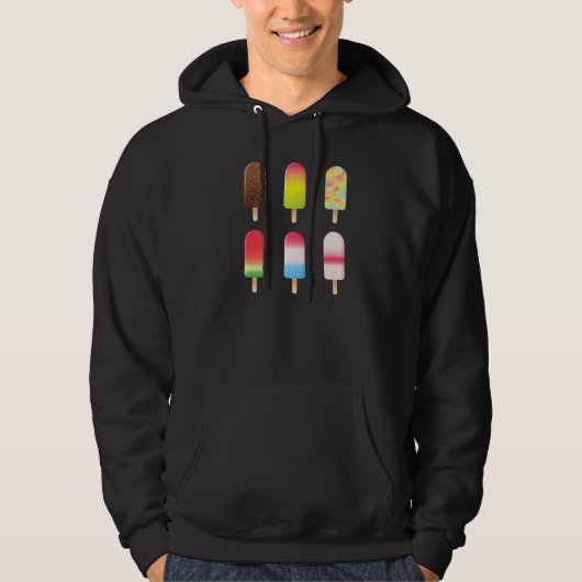 Summer Fruit Popsicles Creamsicles Chocolade Ice C Hoodie (Voorkant)