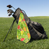Summer Fruits 2 Golfhanddoek (Groen)