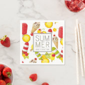 Summer Fruits and Ice-Cream Fun Servet (Insitu)