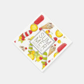 Summer Fruits and Ice-Cream Fun Servet (Hoek)