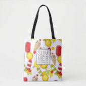 Summer Fruits and Ice-Cream Fun Tote Bag (Voorkant)