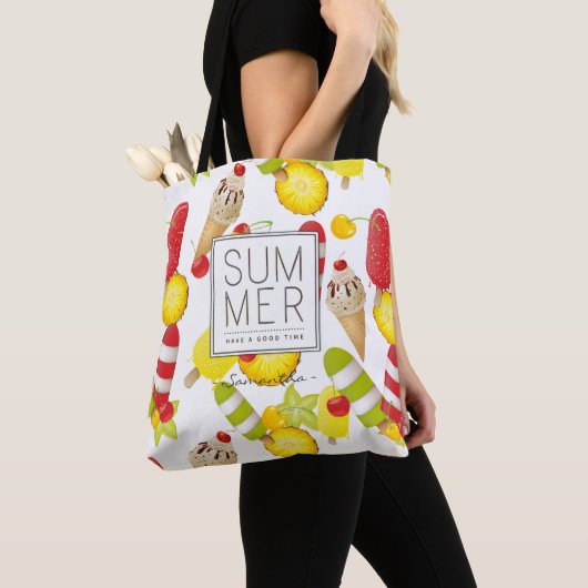 Summer Fruits and Ice-Cream Fun Tote Bag (Dichtbij)