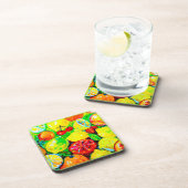 "Summer Fruits" — Cute Art. Nu kopen Bier Onderzetter (Rechterzijde)