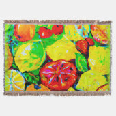 "Summer Fruits" — Cute Art. Nu kopen Deken (Voorkant)