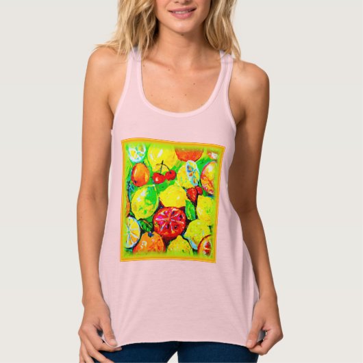 "Summer Fruits" — Cute Art. Nu kopen Tanktop (Voorkant)