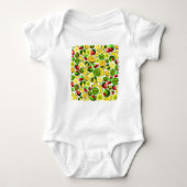 Summer Fruits Juicy Pattern Baby Body Suit Romper (Voorkant)