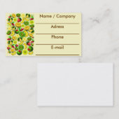 Summer Fruits Juicy Pattern Visitekaartjes (Voorkant / Achterkant)