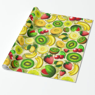 Summer Fruits Juicy PatterWrapping Paper Cadeaupapier