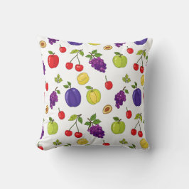 Summer Fruits Pattern – Kleurrijk Seizoensgebonden Kussen