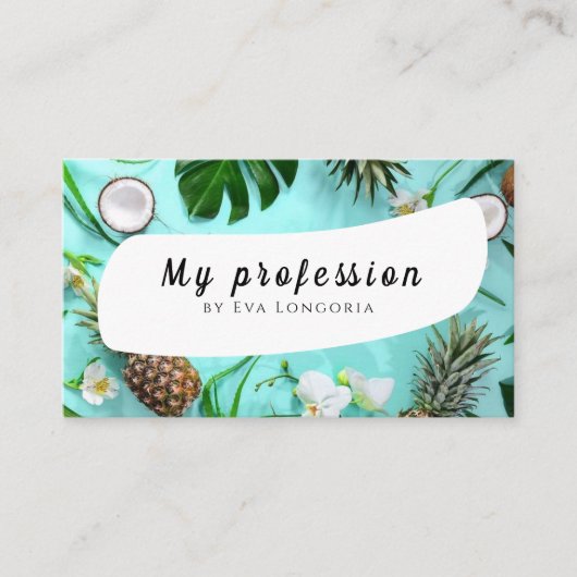 Summer Fruits Visitekaartje (Voorkant)