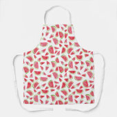 Summer Fruity Fun Watermeloenen Waterverf Colorful Schort (Voorkant)