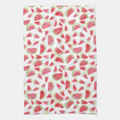 Summer Fruity Fun Watermeloenen Waterverf Colorful Theedoek (Verticaal)