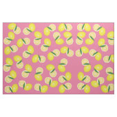 Summer Fruity Yellow Lemons op Roze Stof (Fat Quarter)