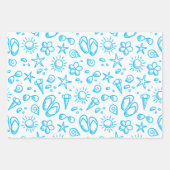Summer Fun1 Wrapping Paper Flat Sheet Set 3 (Voorkant 2)