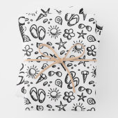 Summer Fun B&W Inpakpapier Vel (In situ)