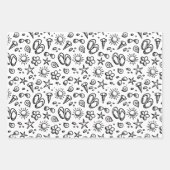 Summer Fun B&W Inpakpapier Vel (Voorkant)