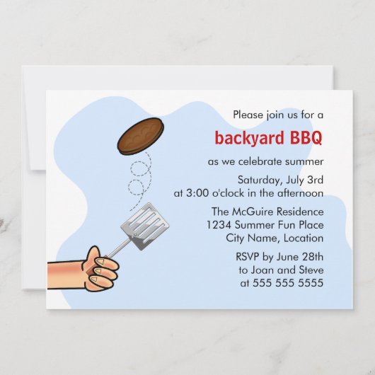 Summer Fun BBQ Kaart (Achterkant)