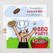 Summer Fun BBQ Kaart (Voorkant / Achterkant)