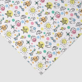 Summer Fun Beach Doodles Decoupage Tissuepapier (Detail)