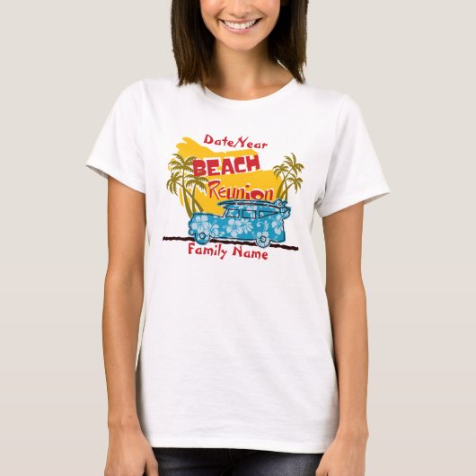 Summer Fun Beach Family Reunion T-shirt (Voorkant)