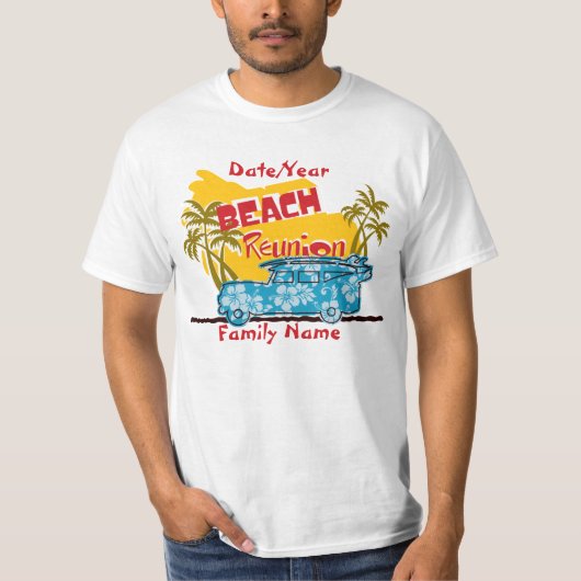 Summer Fun Beach Family Reunion T-shirt (Voorkant)