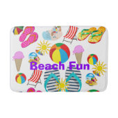 Summer Fun Beach House Bathroom Bath Mat (Voorkant)