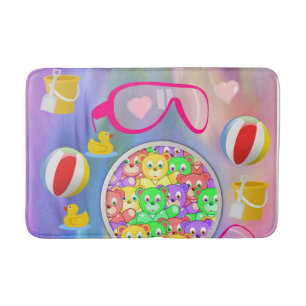 Summer Fun Beach House Bathroom Bath Mat