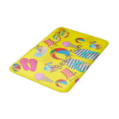 Summer Fun Beach House Bathroom Bath Mat (Gekanteld)