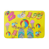 Summer Fun Beach House Bathroom Bath Mat (Voorkant)