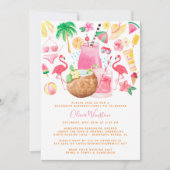 Summer Fun Beach Lover Birthday Party Kaart (Voorkant)