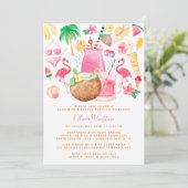 Summer Fun Beach Lover Birthday Party Kaart (Staand voorkant)