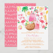 Summer Fun Beach Lover Birthday Party Kaart (Voorkant / Achterkant)