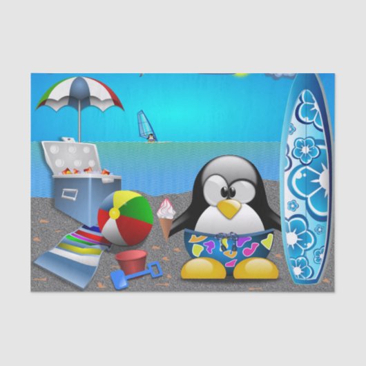 SUMMER FUN BIJ DE BAND TISSUEPAPIER (Voorkant)