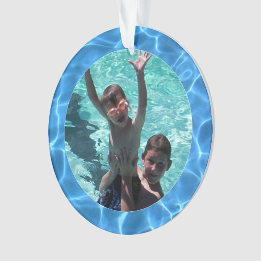 Summer Fun bij Grandouders Family Photo Ornament (voorkant)