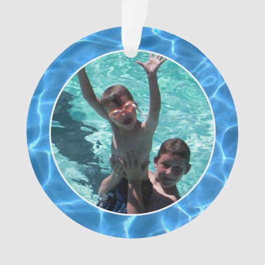 Summer Fun bij Grandouders Family Photo Ornament (voorkant)