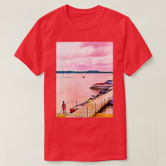 Summer Fun bij het meer T-shirt (Design voorkant)